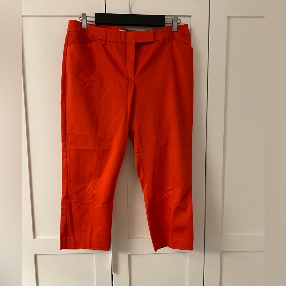 Reitman’s Women’s Orange Ankle-Length Dress Pants, Size 13, Office, Evening